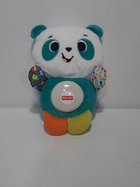 2019 Fisher Price Linkimal Panda Bear Multi Color Light Up & Singing, Works